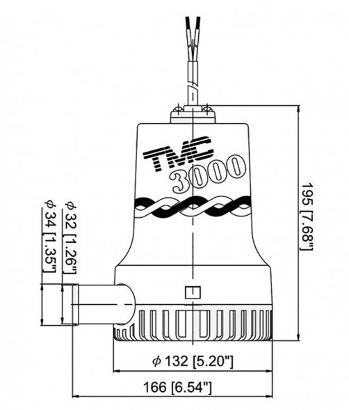 Трюмная помпа «ТМС 3000», 12 В