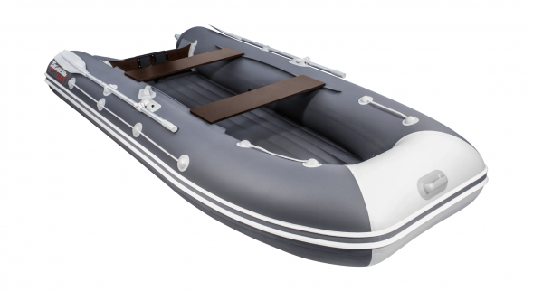 Надувная лодка ПВХ, Таймень LX 3600 НДНД, графит/светло-серый