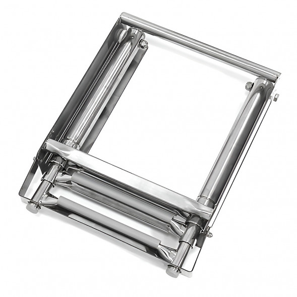 Трап телескопический выдвижной с фиксирующим механизмом, 3 серых ступени (ширина 291 мм.)