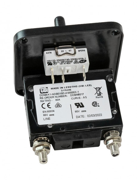 Панель управления якорной лебедкой с магнитным предохранителем 80A, Quick (упаковка из 2 шт.)