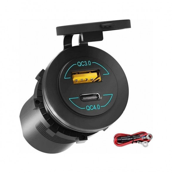 Разъем USB QC3.0 5в 2.4А и USB QC4.0
