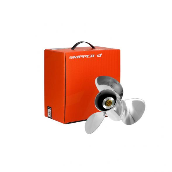 Винт гребной  Skipper для Tohatsu 40-50HP, диаметр 11 3/8&quot; нержавеющий, лопастей - 3, шаг 14&quot;