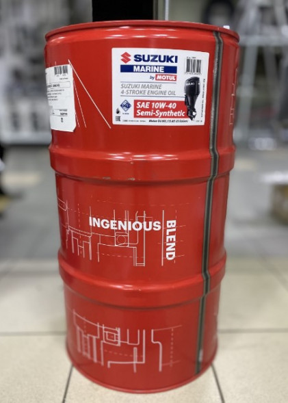 Масло MOTUL Suzuki Marine 4T 10W40 Semi-Synthetic, 60 л (бочка)