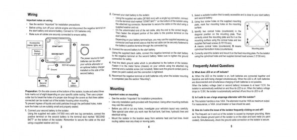 Реле зарядное ISO140 для 2-го АКБ, 140А, BOSS (упаковка из 10 шт.)