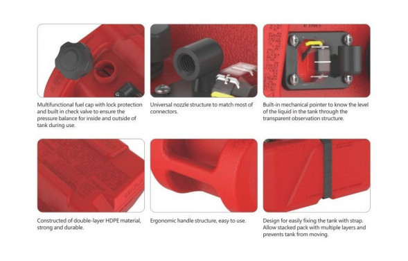 Бак топливный SeaFlo, 24 л, без переходника