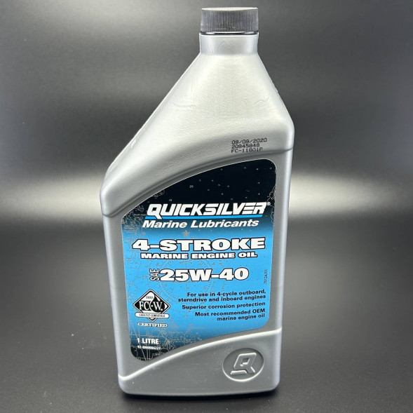 Масло Quicksilver 4-тактное 25W40 Mineral (1 л)