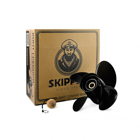 Винт гребной  Skipper для Suzuki 50-140HP, диаметр 13,4&quot; алюминиевый, лопастей - 4, шаг 15&quot;