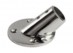 Основание стойки леера 7/8&quot; (22 мм), 45 град, круглое