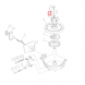 Фрикционная пружина ручного стартера Tohatsu M9,8;MFS4-MFS9.8 (3R1-05007-0; 9.8F-01.01.05) (PREMARIN