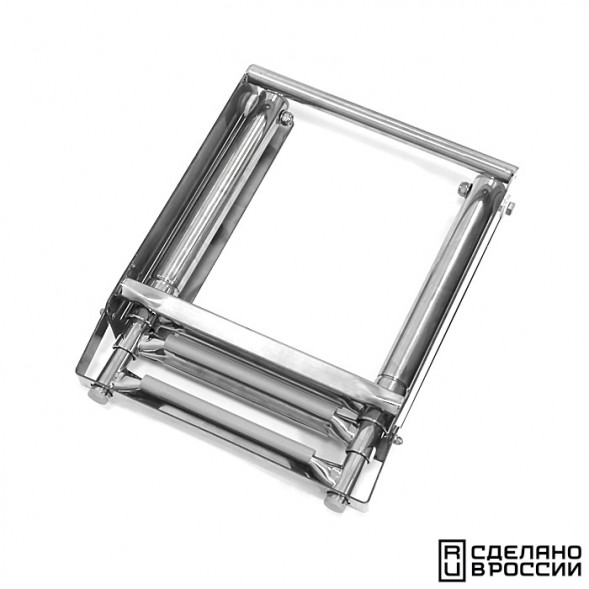 Трап телескопический выдвижной с фиксирующим механизмом, 3 серых ступени (ширина 291 мм.)