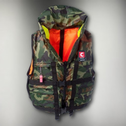 Жилет спасательный двухсторонний «COMFORT CAPTAIN» Супер (до 120кг) светоотражающий, взрослый