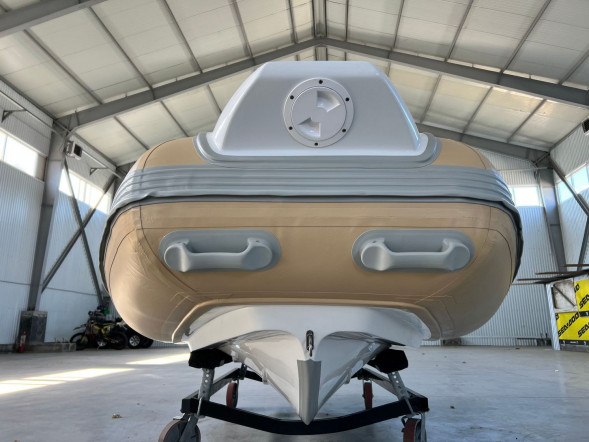 Лодка РИБ (RIB) SKYLARK 420, бежевый, корпус белый, (комплект)