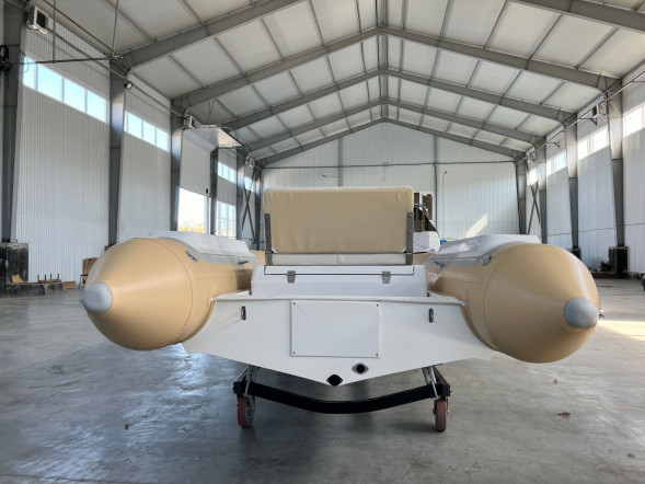 Лодка РИБ (RIB) SKYLARK 420, бежевый, корпус белый, (комплект)