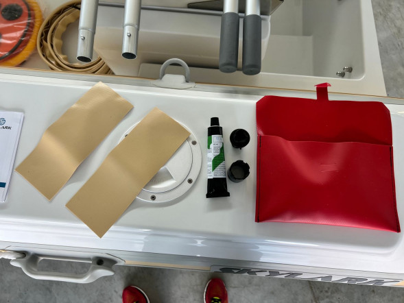 Лодка РИБ (RIB) SKYLARK 420, бежевый, корпус белый, (комплект)