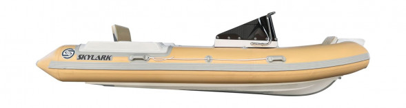 Лодка РИБ (RIB) SKYLARK 420, бежевый, корпус белый, (комплект)