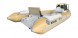 Лодка РИБ (RIB) SKYLARK 420, бежевый, корпус белый, (комплект)