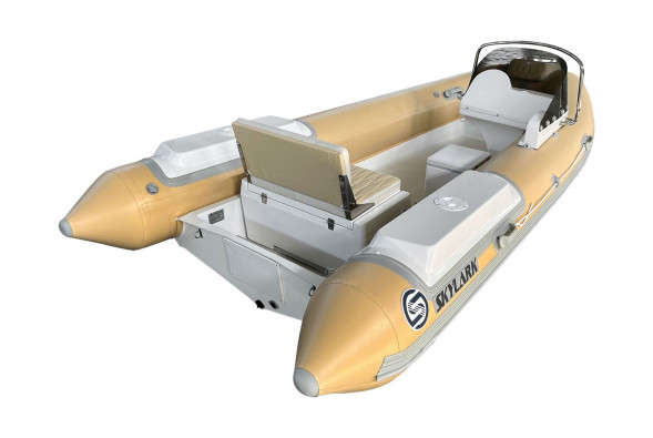 Лодка РИБ (RIB) SKYLARK 420, бежевый, корпус белый, (комплект)