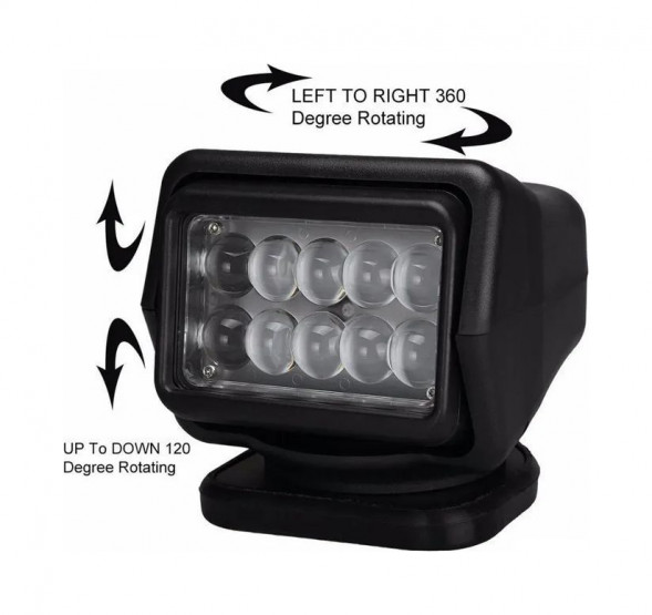 Прожектор с дистанционным управлением, 9-32В, 3500 лм