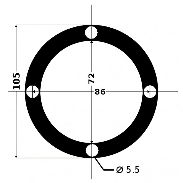 Кожух для рулевого троса черный