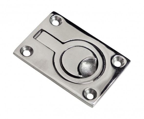 Ручка палубная потайная 62х44 мм, нержавеющая сталь