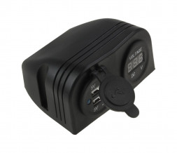 Разъем USB 5 В 3.1А и цифровой вольтметр для крепления на приборную панель