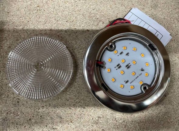 Светильник каютный светодиодный, нержавеющий корпус