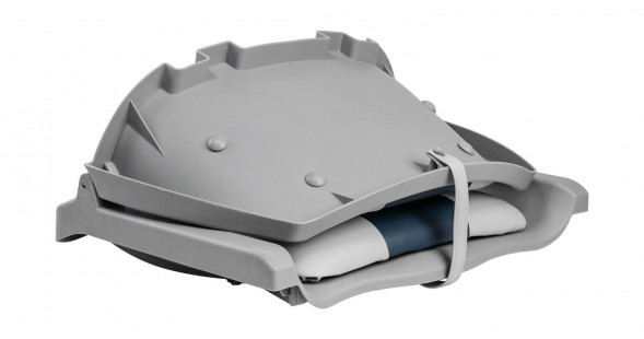 Кресло складное мягкое TRAVELER, цвет серый/синий (упаковка из 2 шт.)