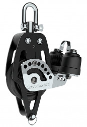 Блок HTX 60 мм одношкивный с направляющей скобой и стопором (29196009)