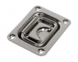 Ручка палубная потайная 76х57 мм, нержавеющая