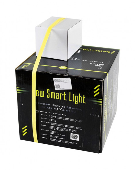 Прожектор с дистанционным управлением, белый корпус, ксенон, джойстик и брелок, модель 971