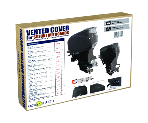 Чехол ходовой на капот Suzuki DF40A/50A/60A (упаковка из 4 шт.)