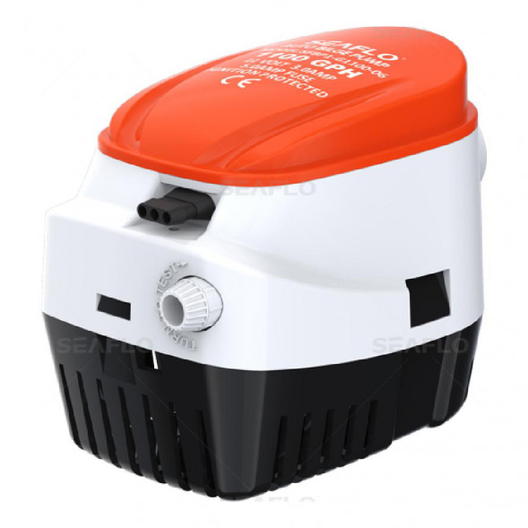 Помпа водооткачивающая автоматическая SeaFlo трюмная, 12V 1100 галлон/час, патрубок 29 мм