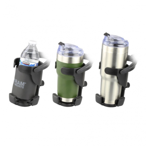 Подстаканник RAM на 350-946 мл с креплением на руль 19-25 мм, муфта 60 мм, шары 25 мм