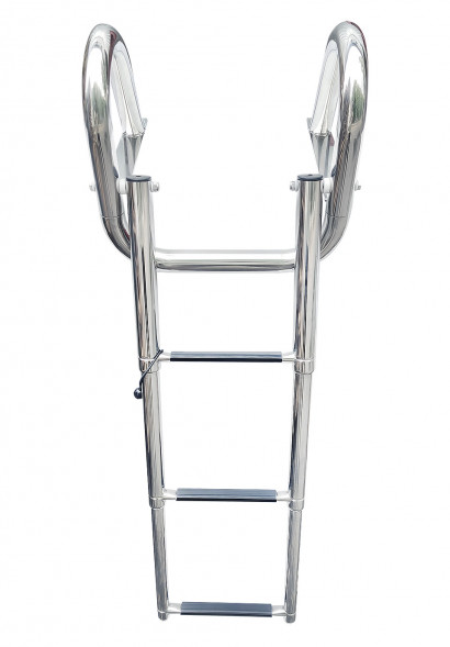 Трап телескопический с поручнями, 3 ступени