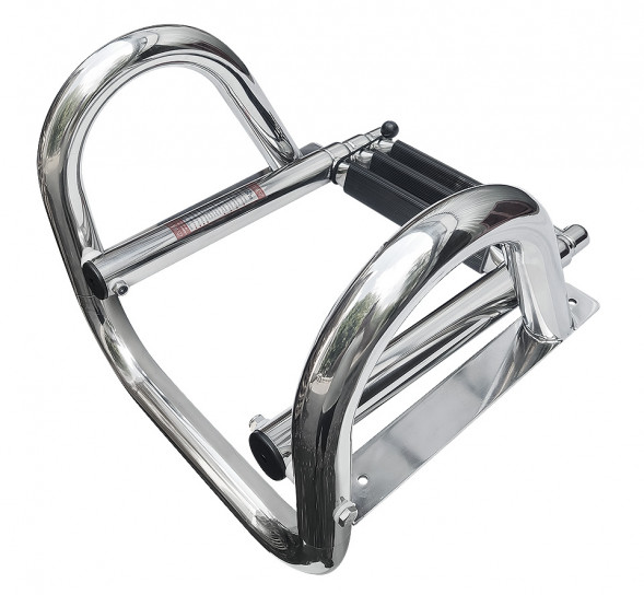 Трап телескопический с поручнями, 3 ступени