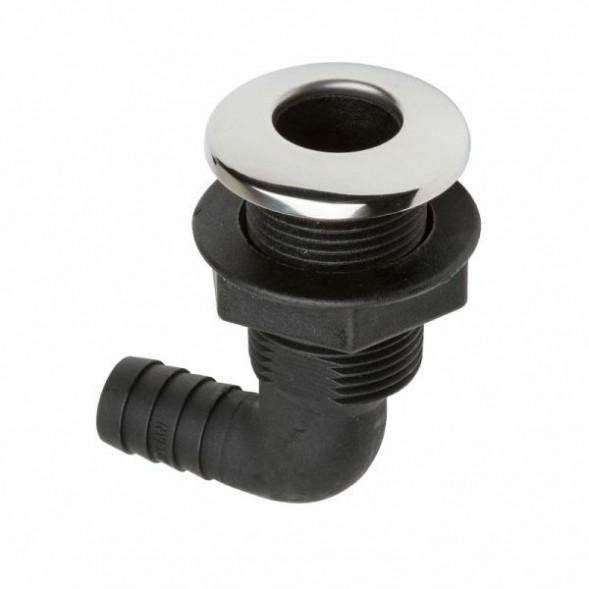 Шпигат водосброса угловой под шланг 25 мм