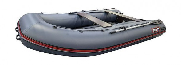 Надувная лодка ПВХ, Хантер 360 А НДНД, серый