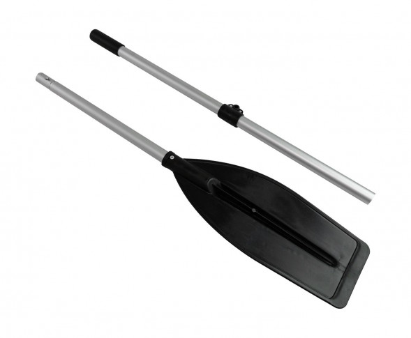 Весло разборное 180 см, широкая лопасть, черное
