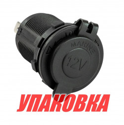 Разъем прикуривателя врезной, светодиодный, синий (упаковка из 40 шт.)