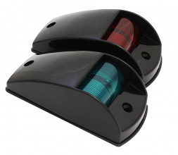 Бортовые огни, черный пластик, пара