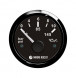 Указатель давления масла 0-10 бар, черный циферблат, черный ободок, д. 52 мм, Marine Rocket
