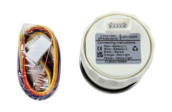 Указатель уровня топлива 240-33 Ом (US), черный циферблат, нержавеющий ободок, д. 52 мм, Marine Rocket