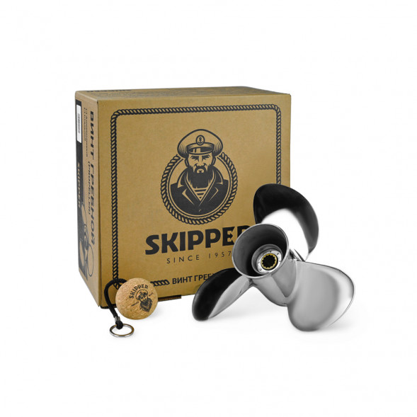 Винт гребной  Skipper для Suzuki 40-60HP, диаметр 11 3/4&quot; нержавеющий, лопастей - 3, шаг 13&quot;