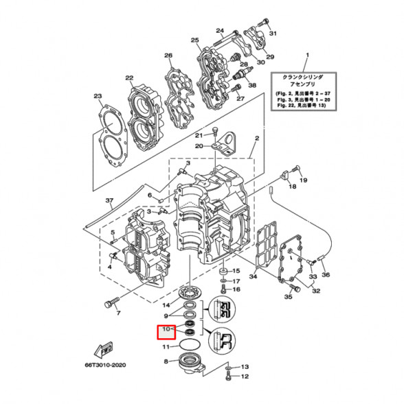 Сальник Yamaha (93101-16001; 93101-16M36) (16x30x6) (PREMARINE)