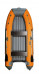 Надувная лодка ПВХ, RiverBoats RB 350 НДНД, серо-оранжевый