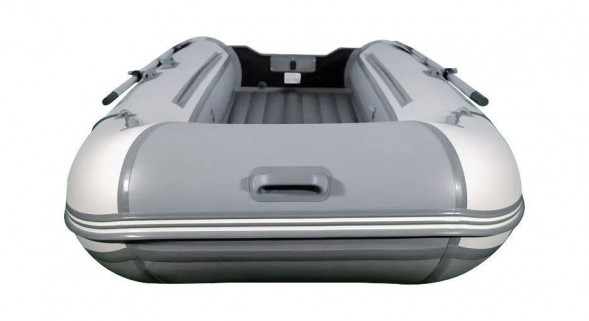 Надувная лодка ПВХ, RiverBoats RB 350 НДНД, серо-оранжевый