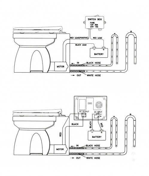 Унитаз с электрической помпой 12 В