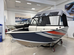 Моторная лодка, Триера 460 FISH_new, белый с Suzuki DF50ATL