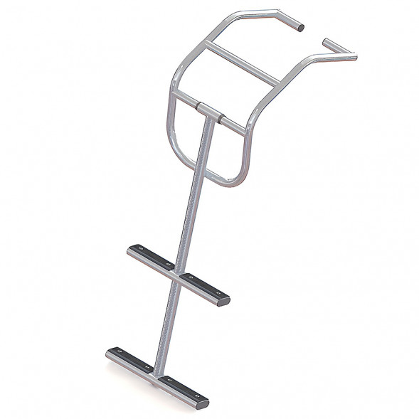 Трап дайверский для надувных лодок, 2 черных ступени (ширина 360 мм.)