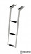 Трап телескопический складной узкий, 3 черных ступени (ширина 253 мм.)